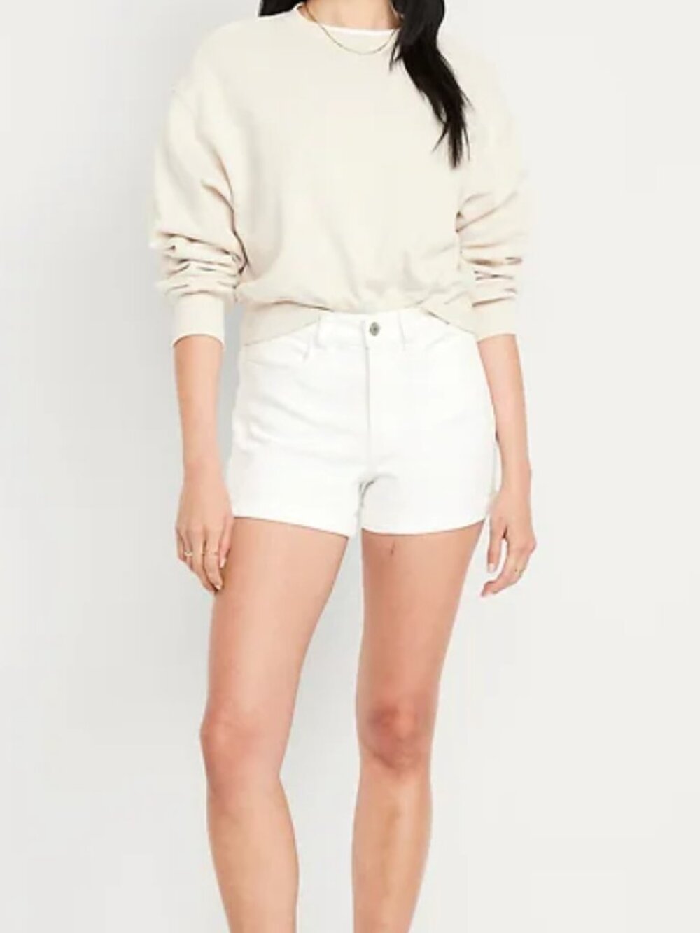 High-Waisted Jean Shorts - 3-inch inseam